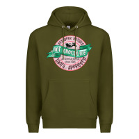 Army Green reindeer brewed santa approved pink Premium Hoodie - MaliasSmallBusiness