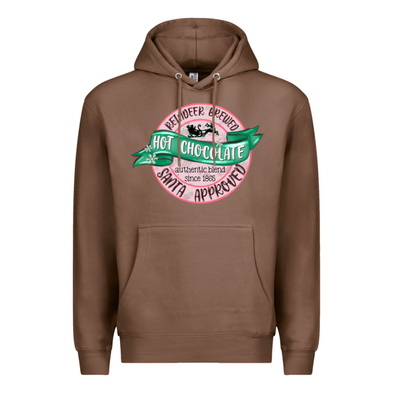 Reindeer Brewed Santa Approved Pink Premium Hoodie by MaliasSmallBusiness | Teevron