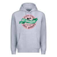 Heather Grey reindeer brewed santa approved pink Premium Hoodie - MaliasSmallBusiness