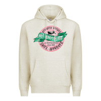 Oatmeal Heather reindeer brewed santa approved pink Premium Hoodie - MaliasSmallBusiness