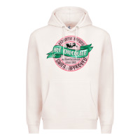 Pale Pink reindeer brewed santa approved pink Premium Hoodie - MaliasSmallBusiness