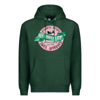Sports Green reindeer brewed santa approved pink Premium Hoodie - MaliasSmallBusiness