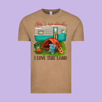 Ain T No Doubt I Love This Land Vintage Tee Designed By Texasbilliewilder