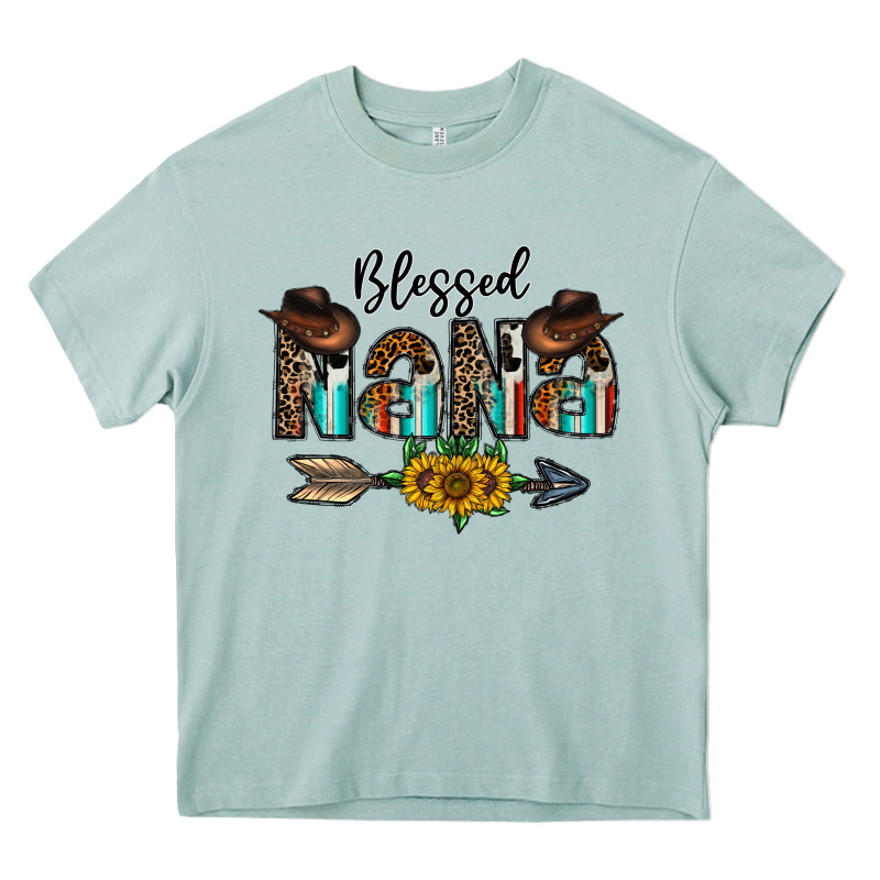 Blessed Nana Heavy Core Tee by CowhideDigitalArt | Teevron