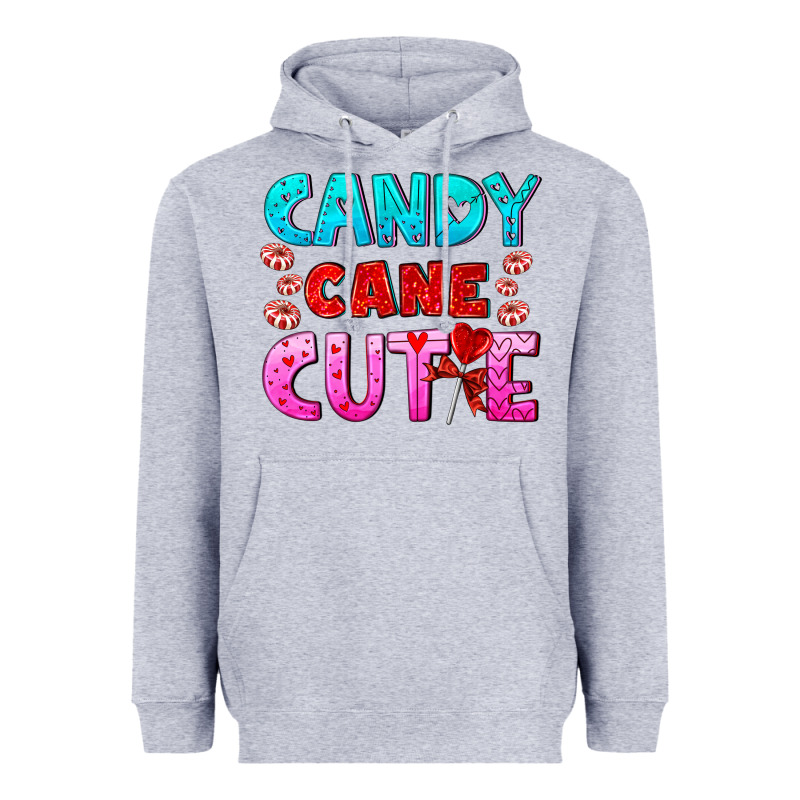 Candy Cane Cutie Heavyweight Hoodie by AdoDesignShop | Teevron
