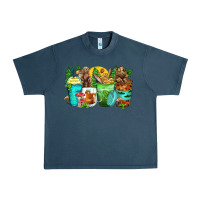 Midnight Navy bear coffee cups Urban Heavy Tee - Zillion Design Studio