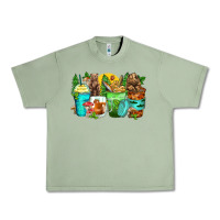 Oil Green bear coffee cups Urban Heavy Tee - Zillion Design Studio