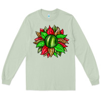 Matcha watermelon sunflower Long Sleeve Tee - Zillion Design Studio