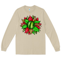 Mushroom watermelon sunflower Long Sleeve Tee - Zillion Design Studio