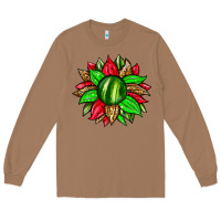 Toasted Coconut watermelon sunflower Long Sleeve Tee - Zillion Design Studio