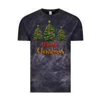 Cloud Black merry christmas trees Vintage Tee - RanaPortraitStore
