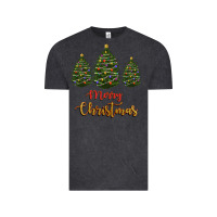 Vintage Black merry christmas trees Vintage Tee - RanaPortraitStore