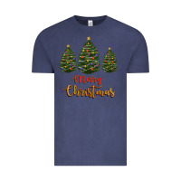 Vintage Denim merry christmas trees Vintage Tee - RanaPortraitStore