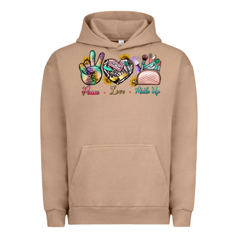 Peace Love Make Up Urban Hoodie by BundleAndBundleShop | Teevron