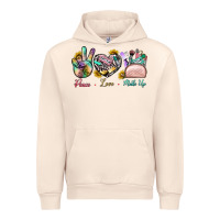 Sandshell Peace Love Make Up Urban Hoodie - BundleAndBundleShop