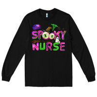 Black spooky nurse Long Sleeve Tee - AdoDesignShop