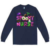 Navy spooky nurse Long Sleeve Tee - AdoDesignShop