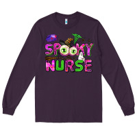 Plum spooky nurse Long Sleeve Tee - AdoDesignShop