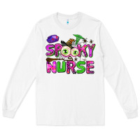 White spooky nurse Long Sleeve Tee - AdoDesignShop