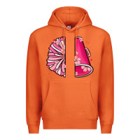 Carrot custom name cheerleader with megaphone Premium Hoodie - MaliasSmallBusiness