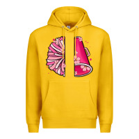 Lemon custom name cheerleader with megaphone Premium Hoodie - MaliasSmallBusiness