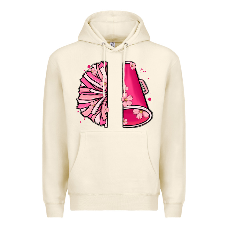 Custom Name Cheerleader With Megaphone Premium Hoodie by MaliasSmallBusiness | Teevron