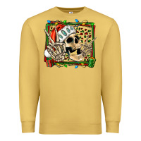 Antique Gold Christmas happy skeleton Premium Sweatshirt - Jasminsmagicworld
