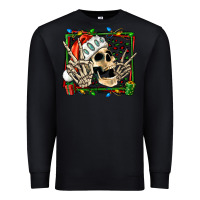 Black Christmas happy skeleton Premium Sweatshirt - Jasminsmagicworld