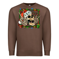 Chestnut Christmas happy skeleton Premium Sweatshirt - Jasminsmagicworld