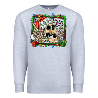 Heather Grey Christmas happy skeleton Premium Sweatshirt - Jasminsmagicworld
