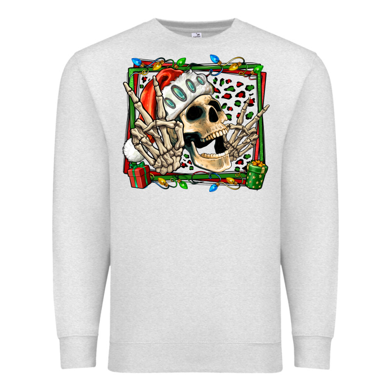 Christmas Happy Skeleton Premium Sweatshirt by Jasminsmagicworld | Teevron