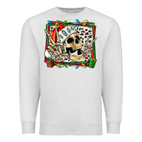 Oatmeal Heather Christmas happy skeleton Premium Sweatshirt - Jasminsmagicworld