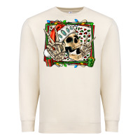 Sandshell Christmas happy skeleton Premium Sweatshirt - Jasminsmagicworld