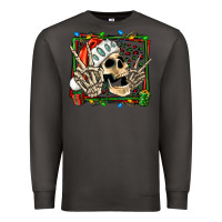 Smoke Christmas happy skeleton Premium Sweatshirt - Jasminsmagicworld