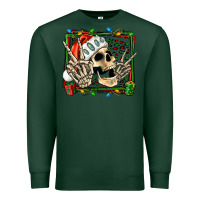 Sports Green Christmas happy skeleton Premium Sweatshirt - Jasminsmagicworld