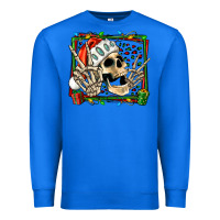 True Royal Christmas happy skeleton Premium Sweatshirt - Jasminsmagicworld
