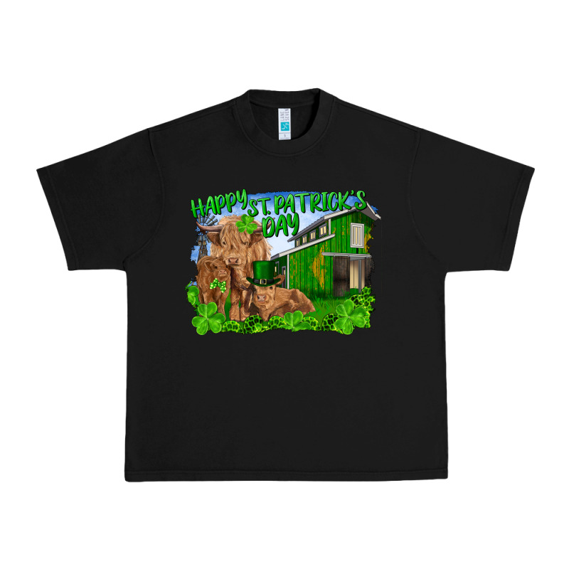 Happy St. Patrick's Day Cattle And Calfs Urban Heavy Tee by RanaPortraitStore | Teevron