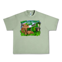 Oil Green Happy st. patrick's day cattle and calfs Urban Heavy Tee - RanaPortraitStore