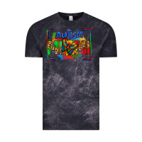 Cloud Black autism mimi Vintage Tee - Zillion Design Studio