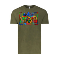 Vintage Olive autism mimi Vintage Tee - Zillion Design Studio