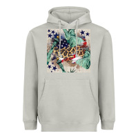 Moon Dust statue of liberty leopard Heavyweight Hoodie - BundleAndBundleShop