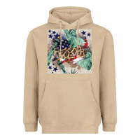 Mushroom statue of liberty leopard Heavyweight Hoodie - BundleAndBundleShop