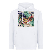 White statue of liberty leopard Heavyweight Hoodie - BundleAndBundleShop