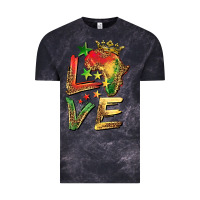 Cloud Black juneteenth love Vintage Tee - BarkalooDesign