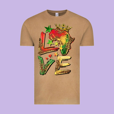Juneteenth Love Vintage Tee Designed By Barkaloodesign