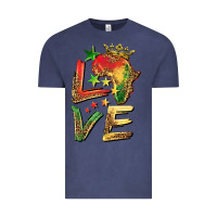 Vintage Denim juneteenth love Vintage Tee - BarkalooDesign