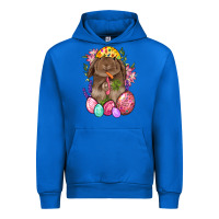 Cobalt Rabbit And Carrot Easter Urban Hoodie - BundleAndBundleShop