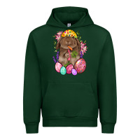 Forest Green Rabbit And Carrot Easter Urban Hoodie - BundleAndBundleShop