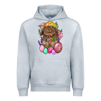 Heather Grey Rabbit And Carrot Easter Urban Hoodie - BundleAndBundleShop