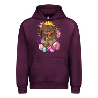 Mauve Wine Rabbit And Carrot Easter Urban Hoodie - BundleAndBundleShop